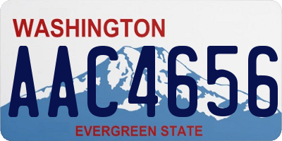 WA license plate AAC4656