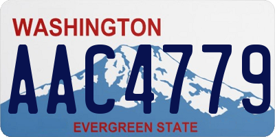 WA license plate AAC4779