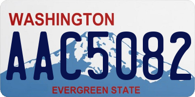 WA license plate AAC5082