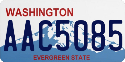 WA license plate AAC5085