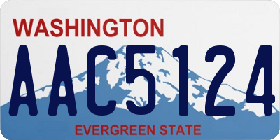 WA license plate AAC5124