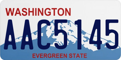 WA license plate AAC5145
