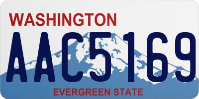WA license plate AAC5169