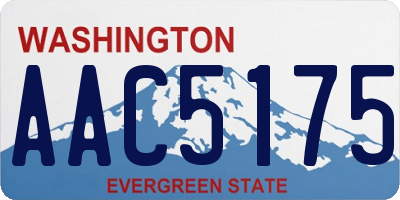WA license plate AAC5175