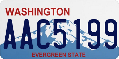 WA license plate AAC5199