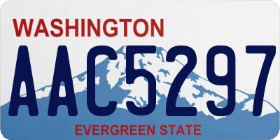 WA license plate AAC5297