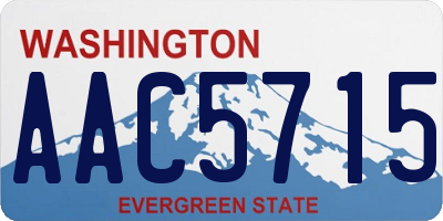 WA license plate AAC5715