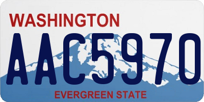 WA license plate AAC5970