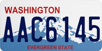 WA license plate AAC6145