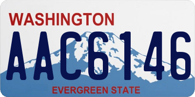 WA license plate AAC6146