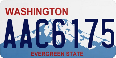 WA license plate AAC6175