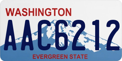 WA license plate AAC6212