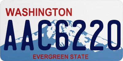 WA license plate AAC6220