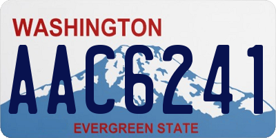 WA license plate AAC6241