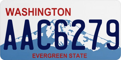 WA license plate AAC6279