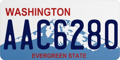WA license plate AAC6280