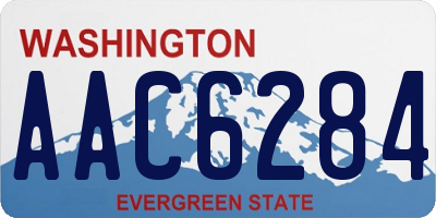WA license plate AAC6284