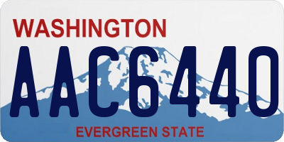 WA license plate AAC6440