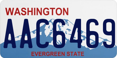 WA license plate AAC6469
