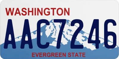 WA license plate AAC7246
