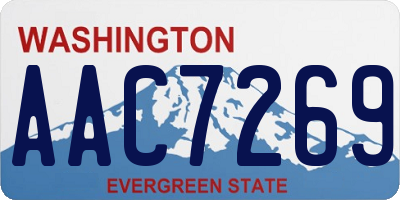 WA license plate AAC7269