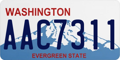 WA license plate AAC7311
