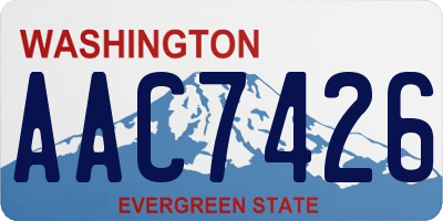 WA license plate AAC7426