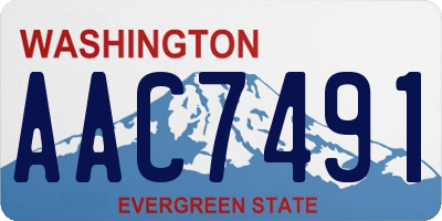 WA license plate AAC7491