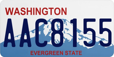 WA license plate AAC8155