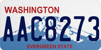 WA license plate AAC8273