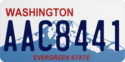 WA license plate AAC8441