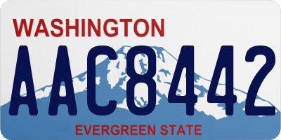 WA license plate AAC8442
