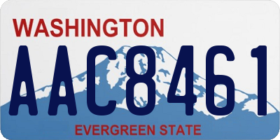 WA license plate AAC8461