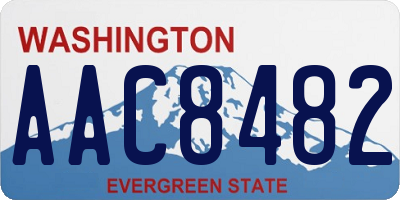 WA license plate AAC8482
