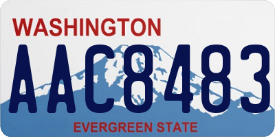 WA license plate AAC8483