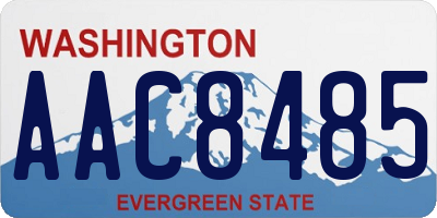 WA license plate AAC8485