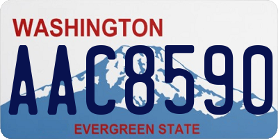 WA license plate AAC8590