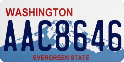 WA license plate AAC8646