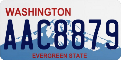 WA license plate AAC8879