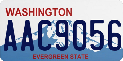 WA license plate AAC9056