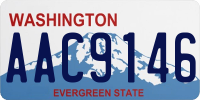 WA license plate AAC9146