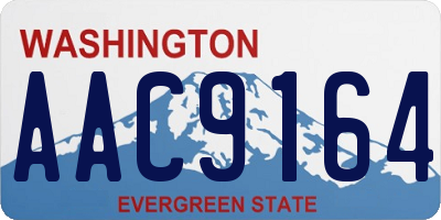 WA license plate AAC9164