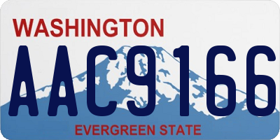 WA license plate AAC9166