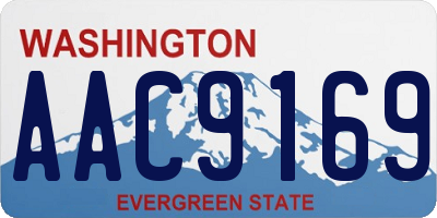 WA license plate AAC9169