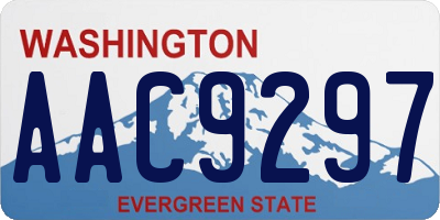WA license plate AAC9297