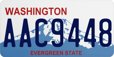 WA license plate AAC9448