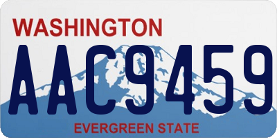 WA license plate AAC9459
