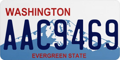 WA license plate AAC9469