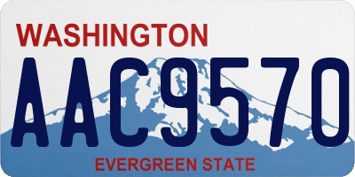 WA license plate AAC9570