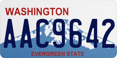 WA license plate AAC9642